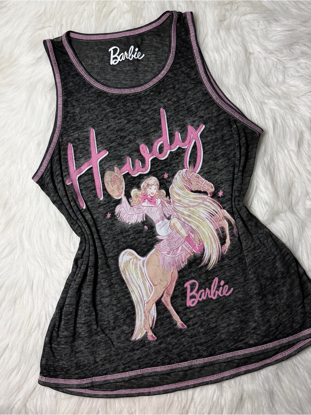 Western Barbie Pajama Tank Top Shirt